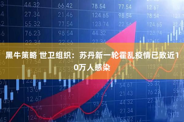 黑牛策略 世卫组织：苏丹新一轮霍乱疫情已致近10万人感染