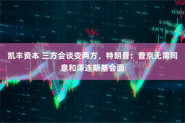 凯丰资本 三方会谈变两方，特朗普：普京无需同意和泽连斯基会面